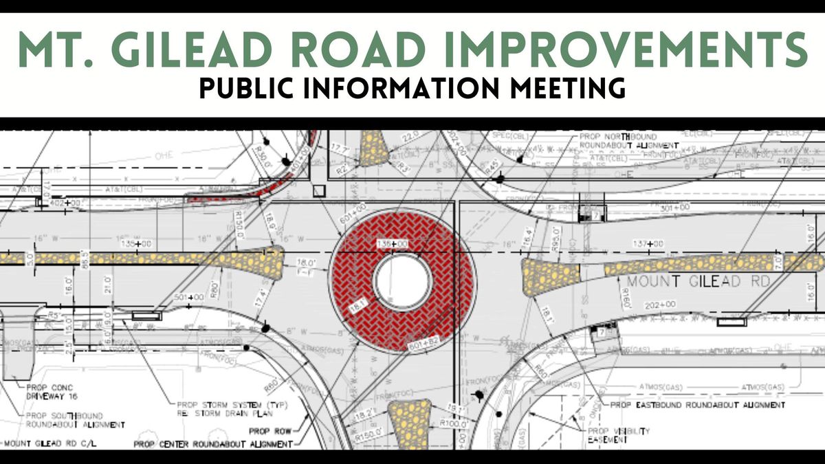 Mt. Gilead Road Public Information Meeting