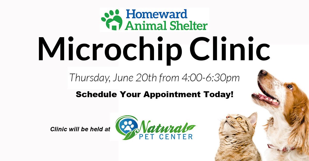 Microchip Clinic - $25 per pet!
