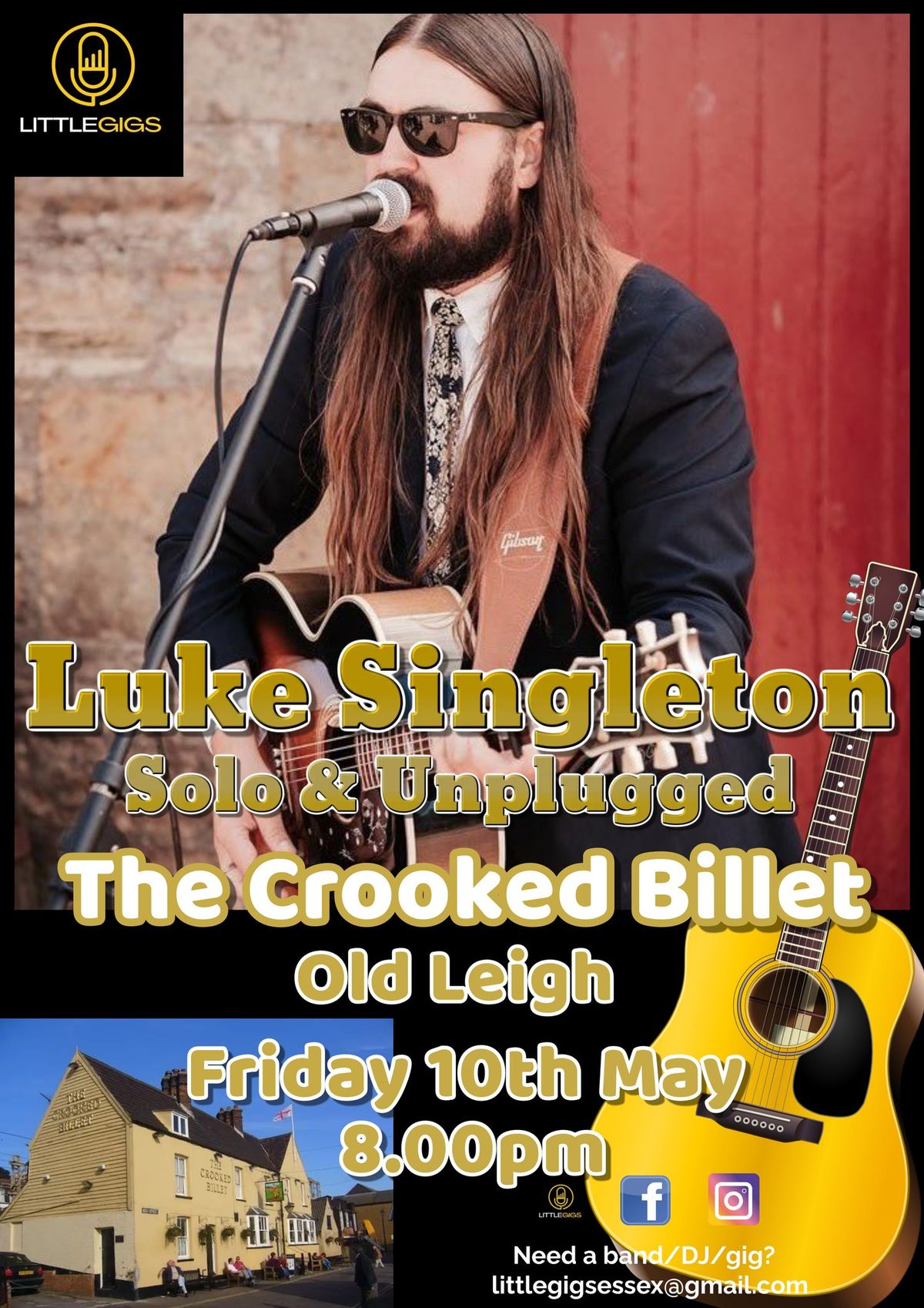 Luke Singleton - Solo & Unplugged at The Crooked Billet, Old Leigh \ud83c\udfa4
