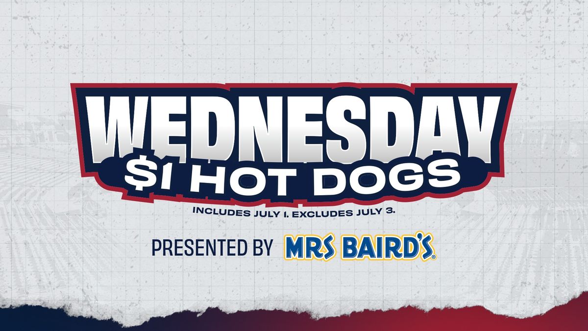 May 29: $1 Hot Dogs