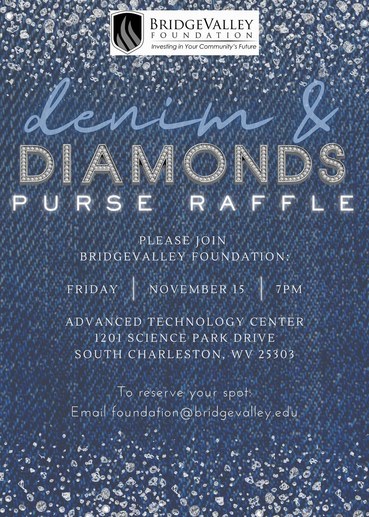 BridgeValley Foundation Denim & Diamonds Purse Raffle