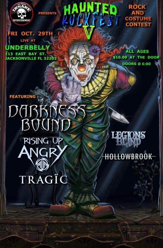 Haunted Rockfest 5 At The Underbelly Downtown Jax, Underbelly
