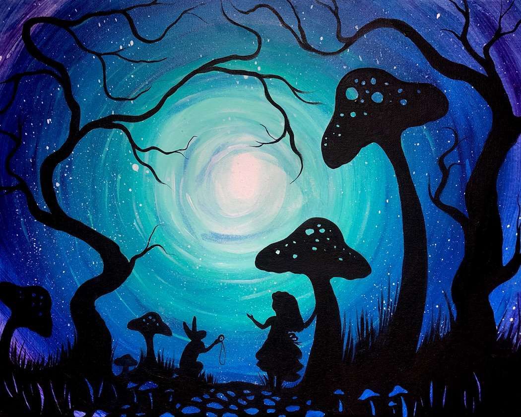 Down the Rabbit Hole-Paint Party