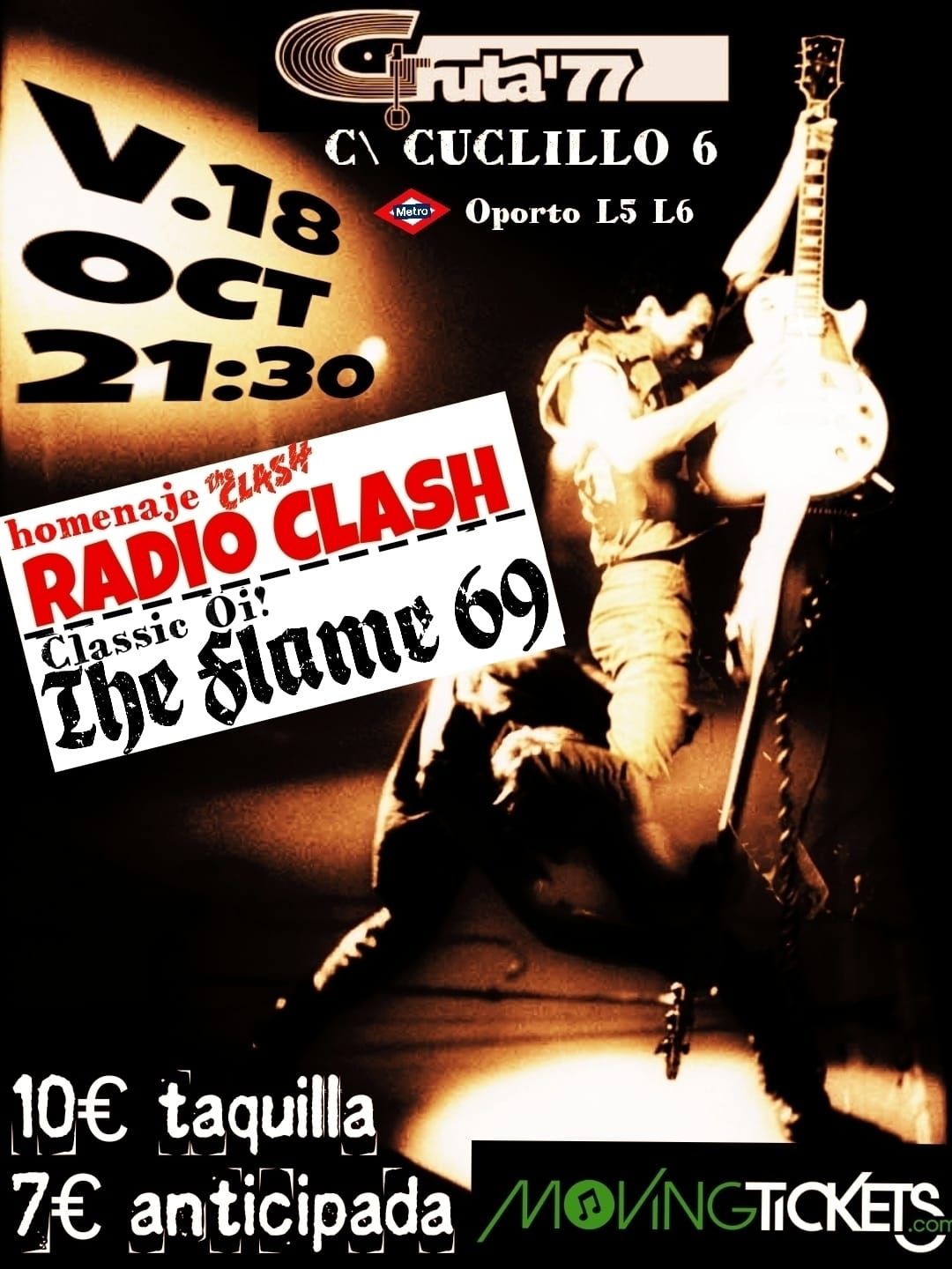 Radio Clash y Flame 69 en Gruta77