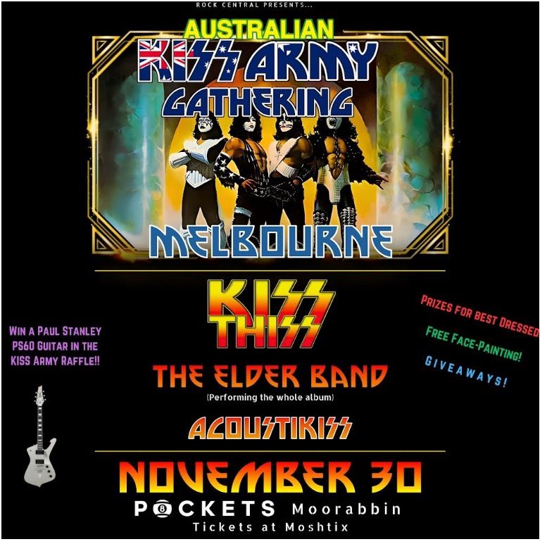 The biggest KISS Army Gathering 4 States 9 Bands on the East Coast of Australia - MELBOURNE Pockets 