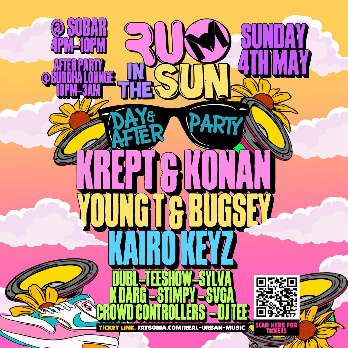 R.U.M IN THE SUN &amp; AFTER PARTY: KREPT &amp; KONAN\/ YOUNG T &amp; BUGSEY\/ KAIRO KEYZ