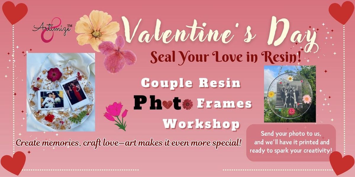 Couple Resin Photo Table Decor