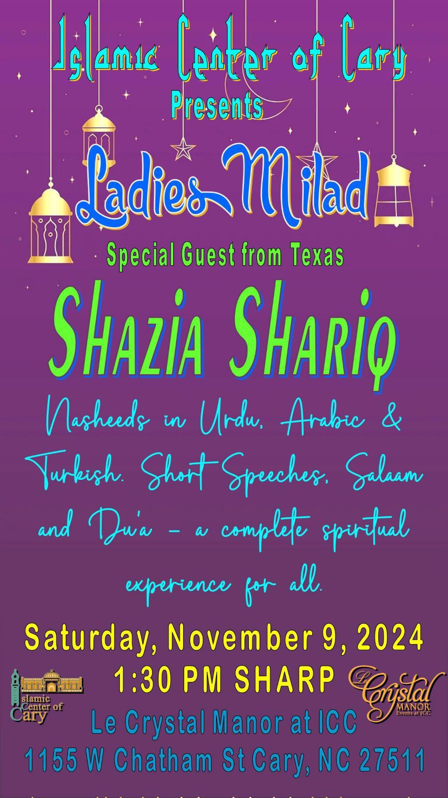 Islamic Center of Cary Ladies Milad