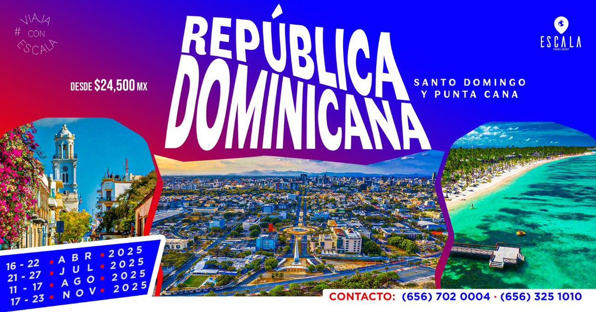 \ud83c\udde9\ud83c\uddf4\ud83d\udee9\ufe0f \u00a1Viaja a Rep\u00fablica Dominicana este 2025 by Escala Travel! \ud83d\udee9\ufe0f \ud83c\udde9\ud83c\uddf4