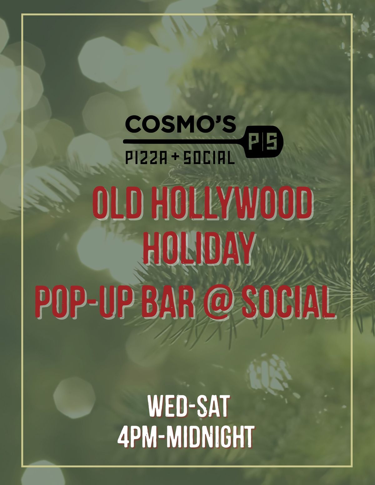 Cosmos Social Holiday Bar 