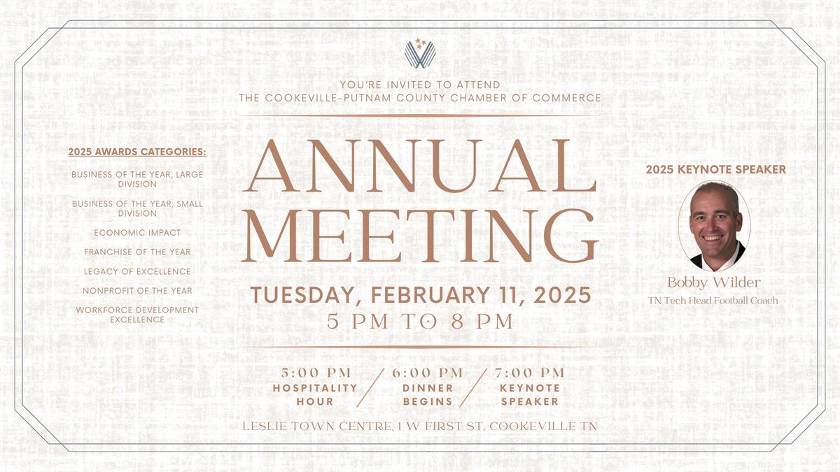 Cookeville-Putnam County Chamber Annual Meeting 2025