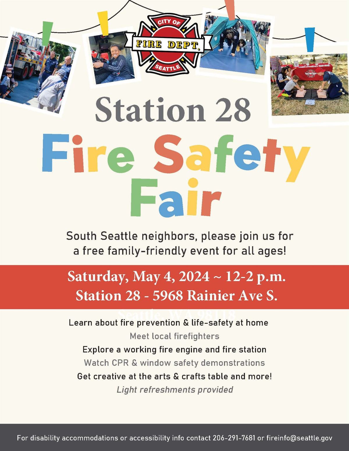 Fire Safety Fair at Station 28