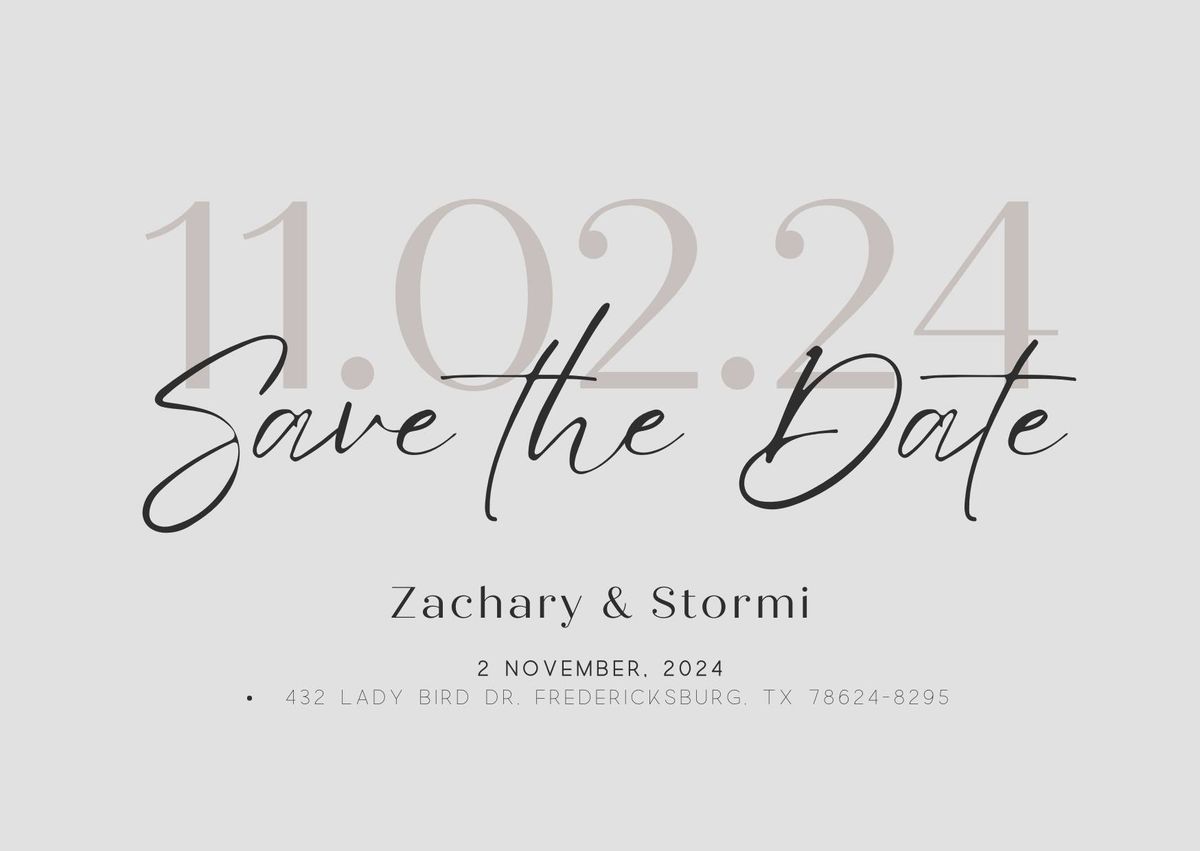 Zachary & Stormi's Wedding