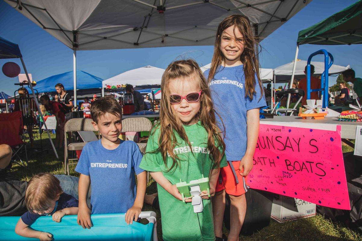 Children's Entrepreneur Market Woodstock at Tuesday in the Park