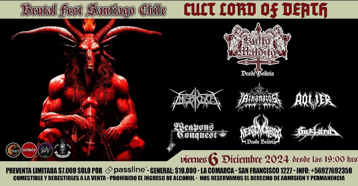 Cult Lord of Death brutal fest Santiago de Chile 