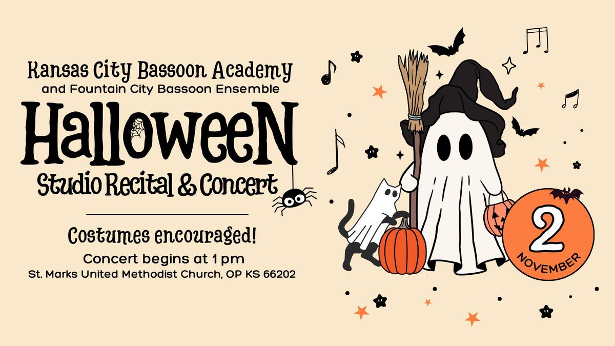 KC Bassoon Academy & Fountain City Bassoon Ensemble Halloween Recital & Concert