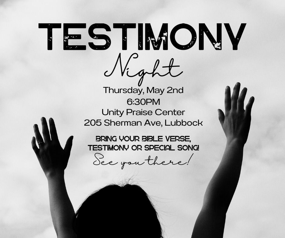 Testimony Night!