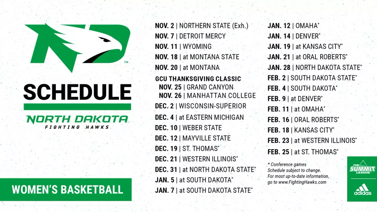 North Dakota Fighting Hawks at St. Thomas Tommies Womens Basketball