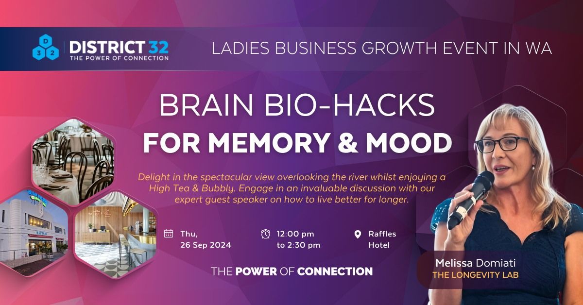 District32 Ladies Business Growth Event - Perth - Thu 26 Sep