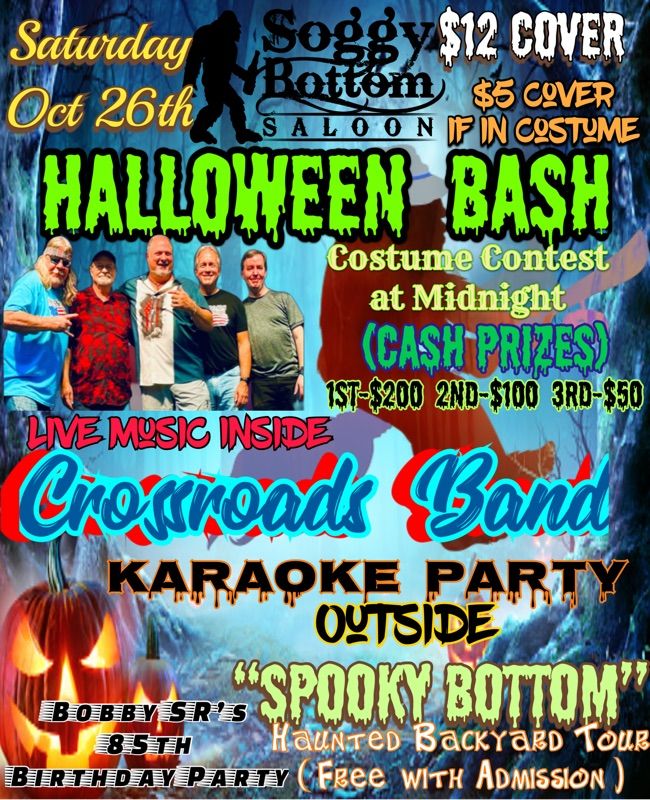 Halloween Bash with Crossroads inside \/ Karaoke Party outside 