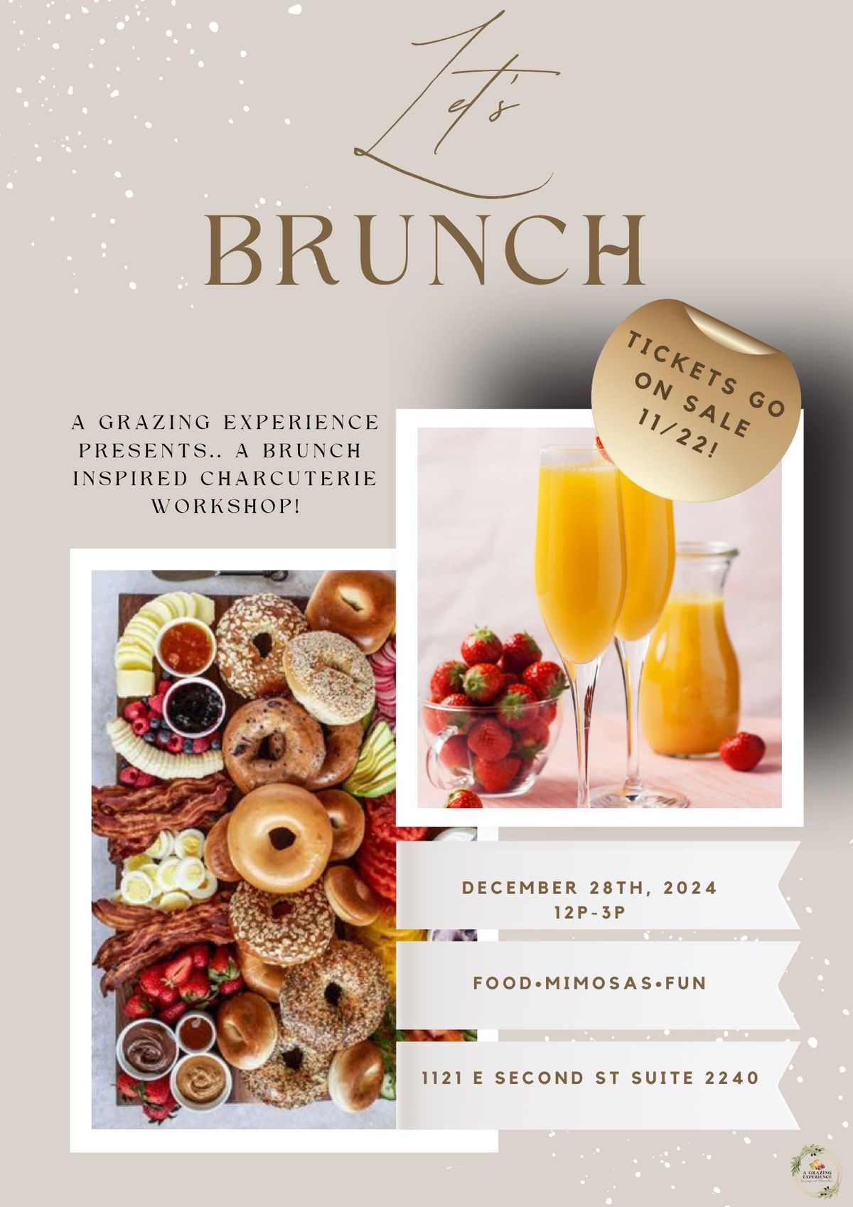 Let\u2019s Brunch! Charcuterie Workshop!