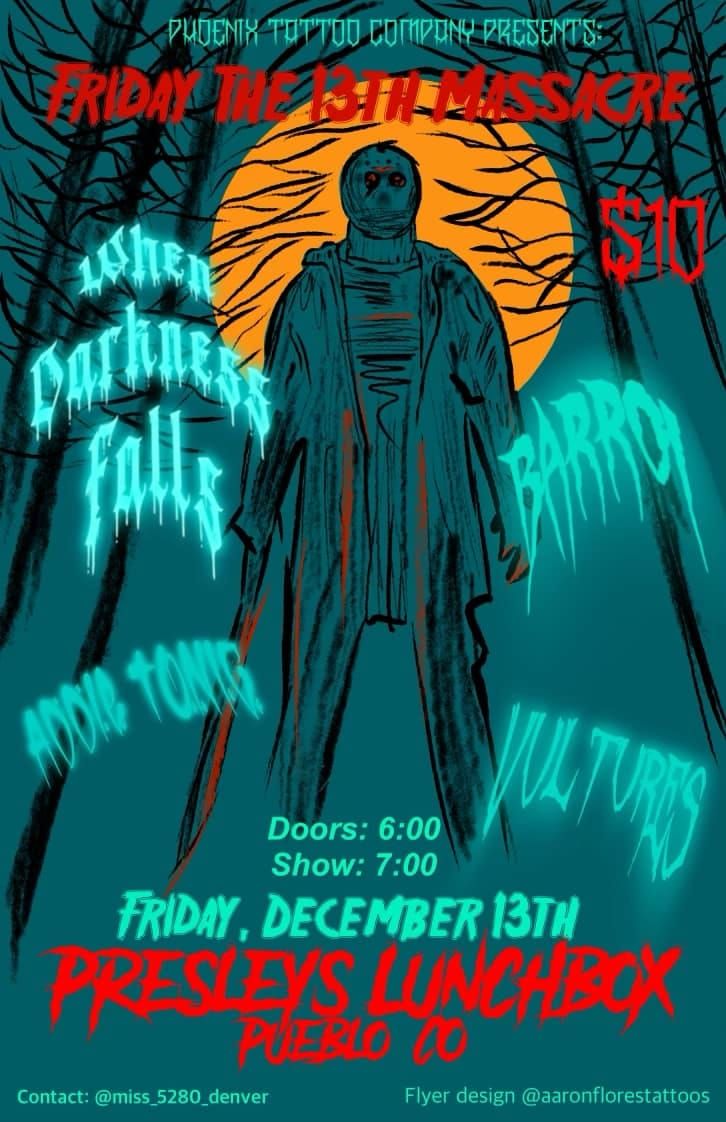 Friday the 13th Massacre!!! When Darkness Falls Addie Tonic and Vultures!