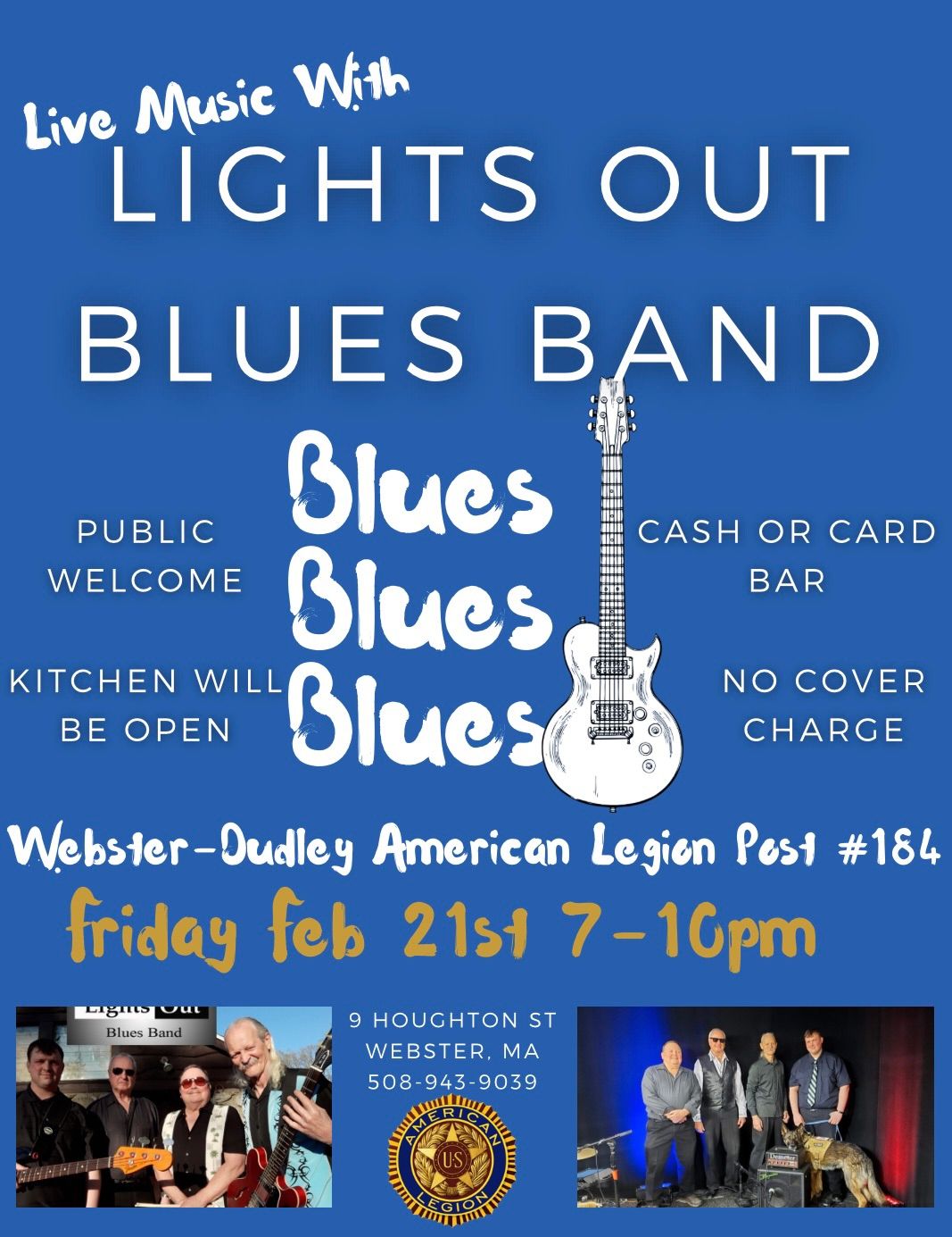 Live Music with Lights Out Blues Band!