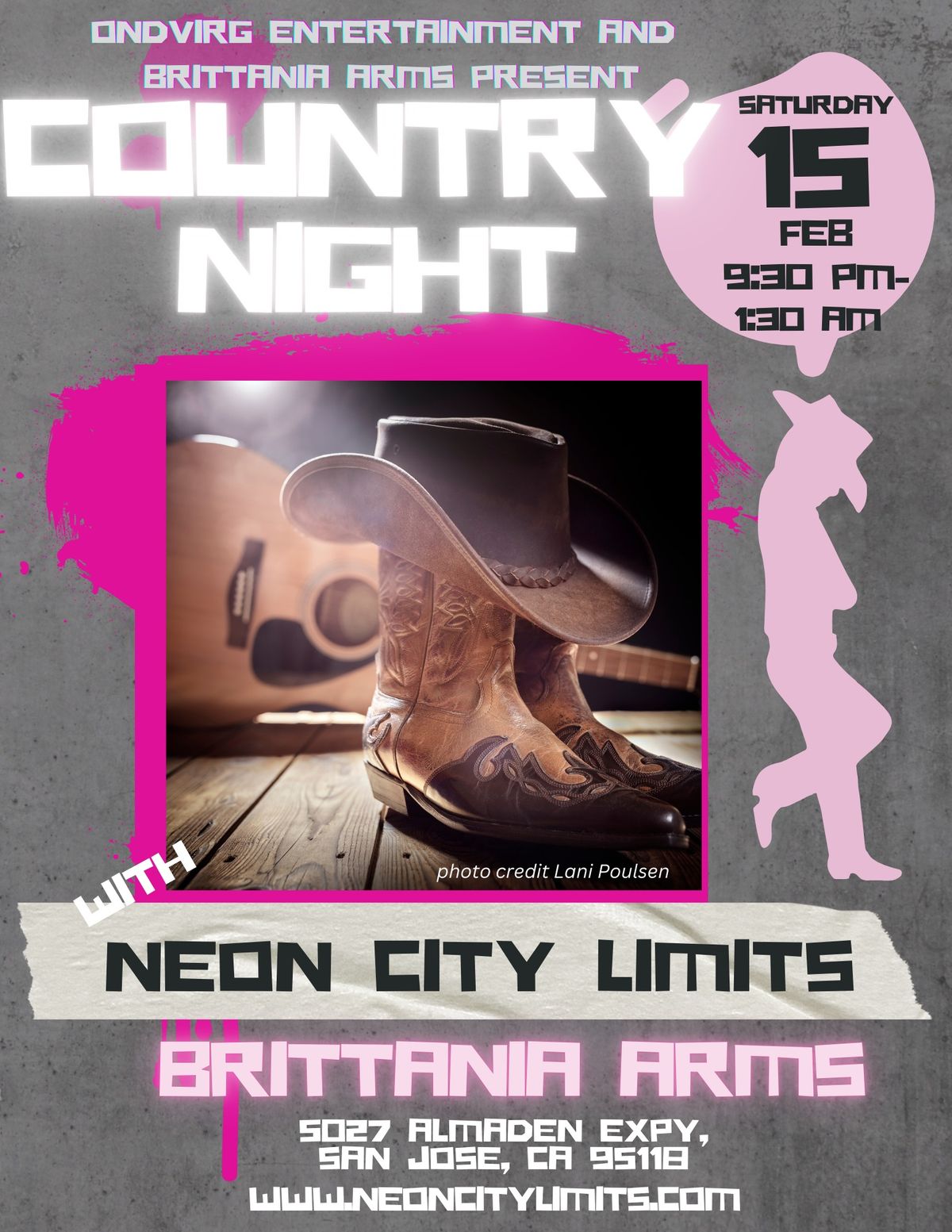 Country Night at the Brit Almaden! With Neon City Limits