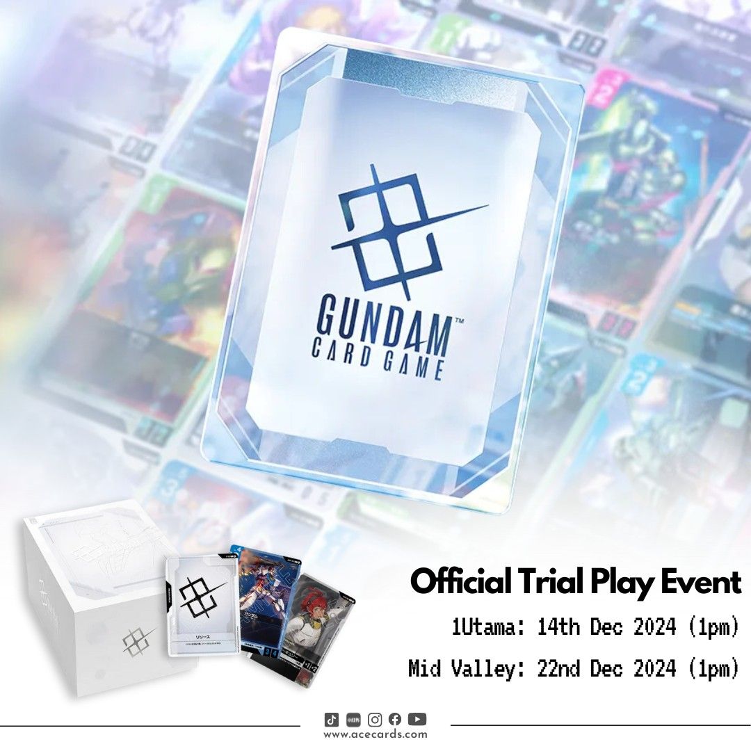 (Ace Cards & Collectibles @ Mid Valley KL) GUNDAM CARD GAME - Official Trial Play Event