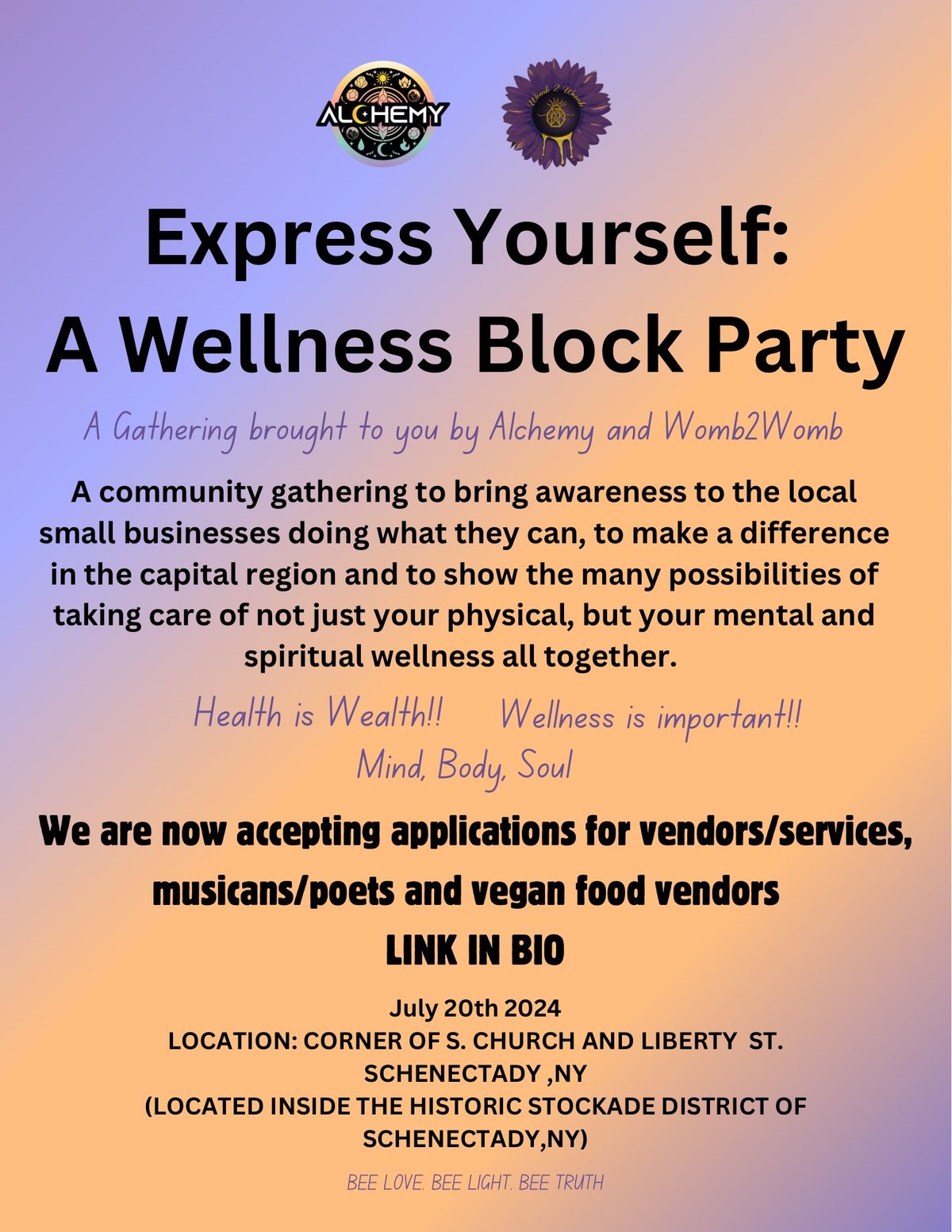 Express Yourself A Wellness Block Party 