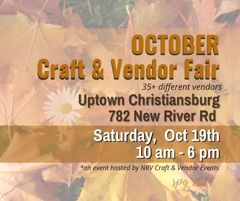 Craft & Vendor Event at Uptown C\u2019burg