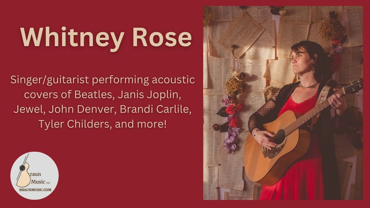 Live Music! Whitney Rose at Juneau Beer Garden