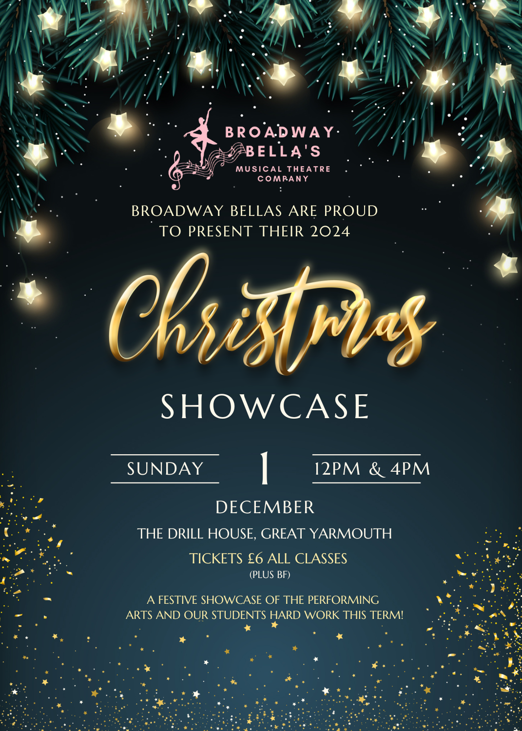 BROADWAY BELLAS CHRISTMAS SHOWCASE\ud83c\udf84\u2728 4PM SHOW