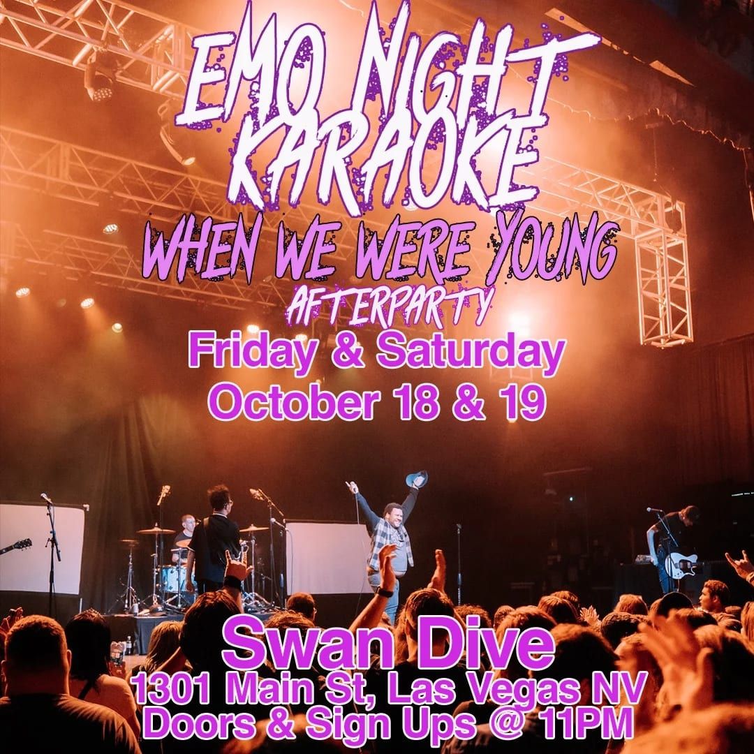 EMO NIGHT KARAOKE @ When We Were Young!!! 