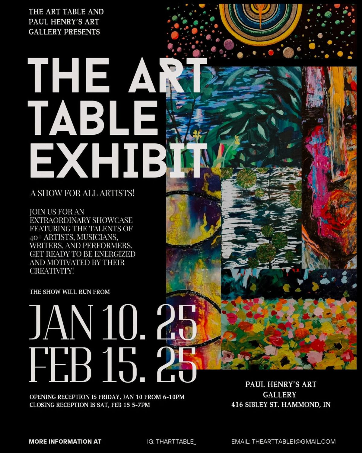 THE ART TABLE EXHIBIT \u2b50 PAUL HENRY'S 