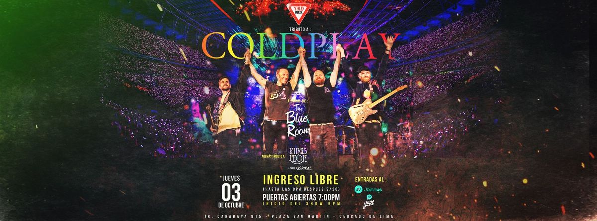 \ud83c\udf99\ufe0f TRIBUTO A COLDPLAY A CARGO DE:  THE BLUE ROOM \ud83c\udf99\ufe0f