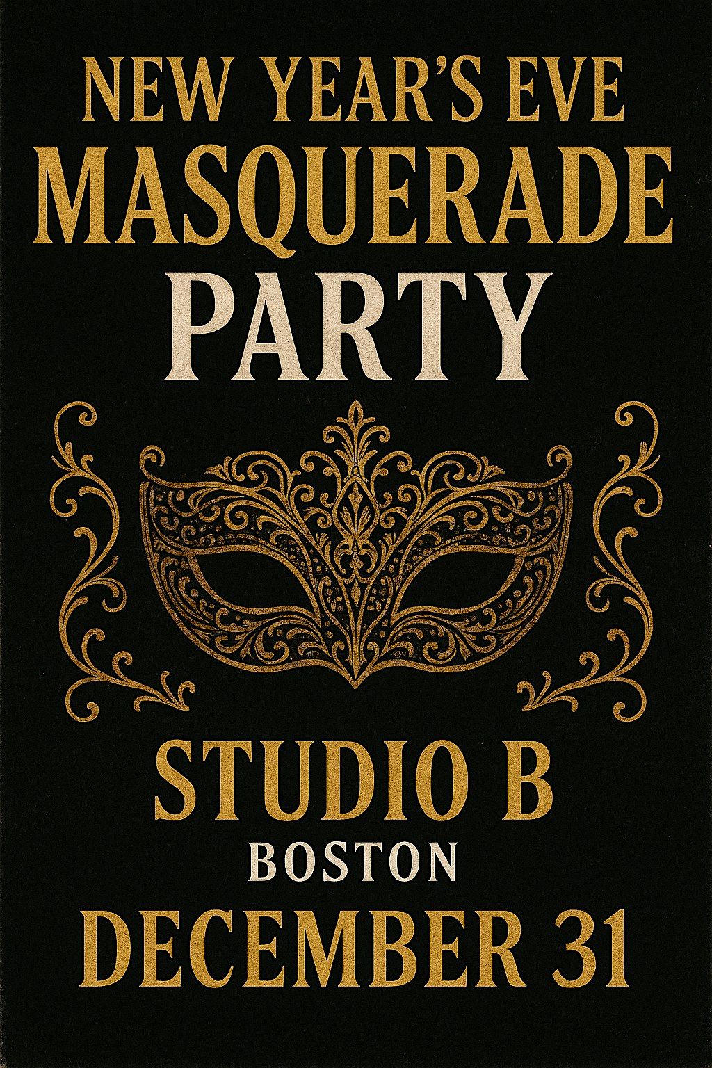 Boston New Year's Eve 2026 @ Studio B