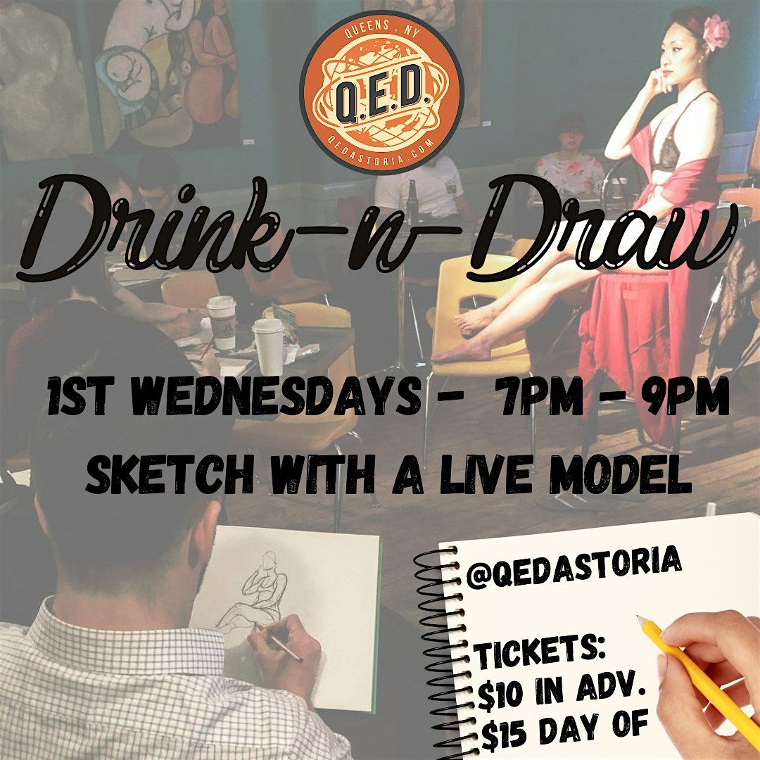 Astoria Drink & Draw with a Live Model