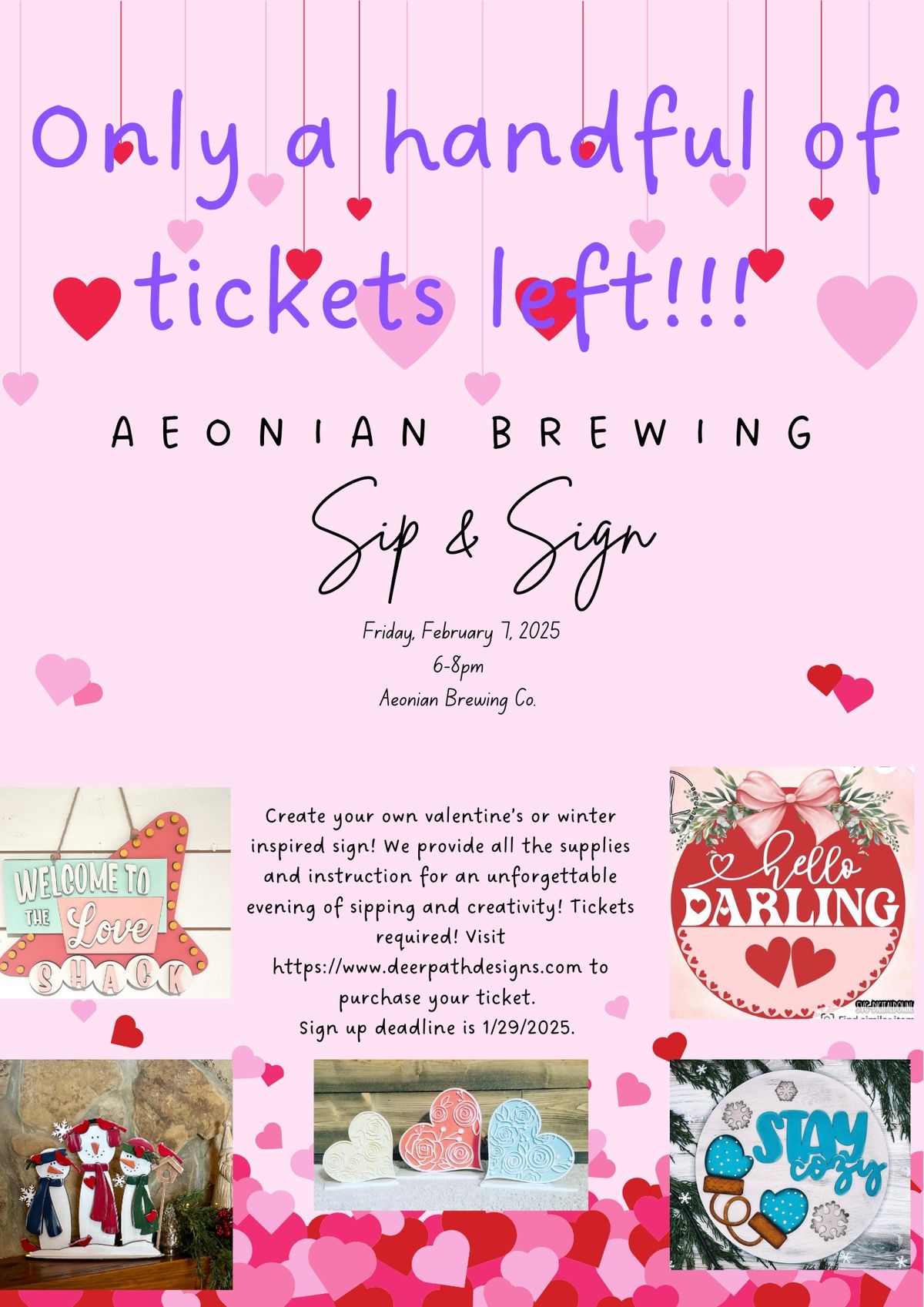 Winter Sip & Sign at Aeonian Brewing Company 