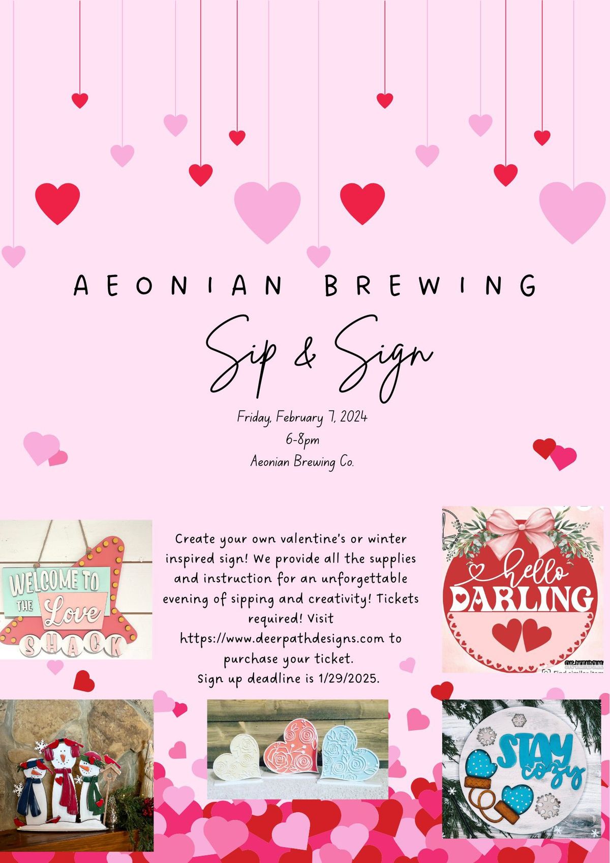 Winter Sip & Sign at Aeonian Brewing Company 