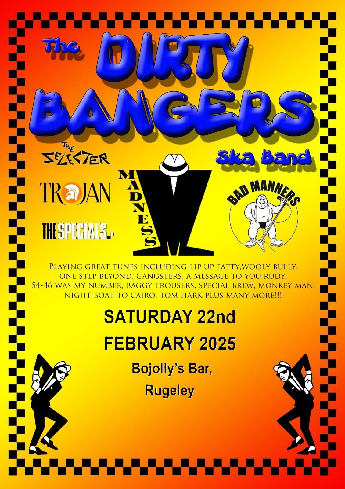 The Dirty Bangers, Bojolly's, Rugeley.