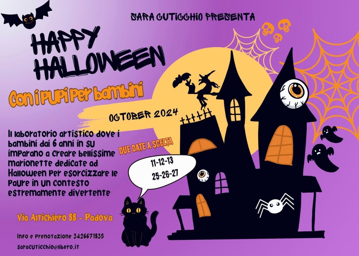 Happy Halloween con i Pupi per bambini 