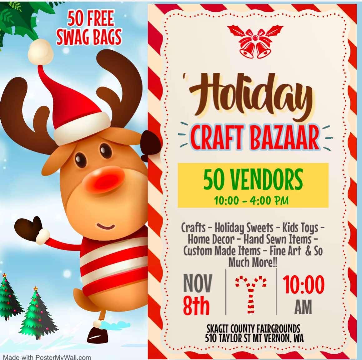 A Holiday Craft Bazaar at the Skagit County Fairgrounds!