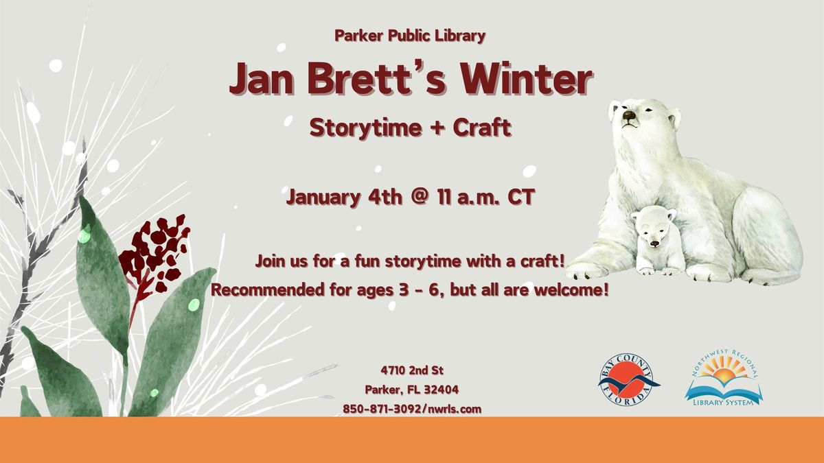 Saturday Storytime (Ages 3 - 6): Jan Brett's Winter