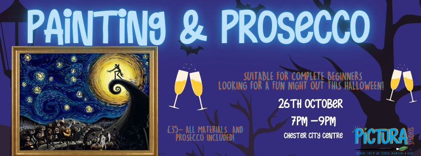 Painting & Prosecco: Halloween Starry Night