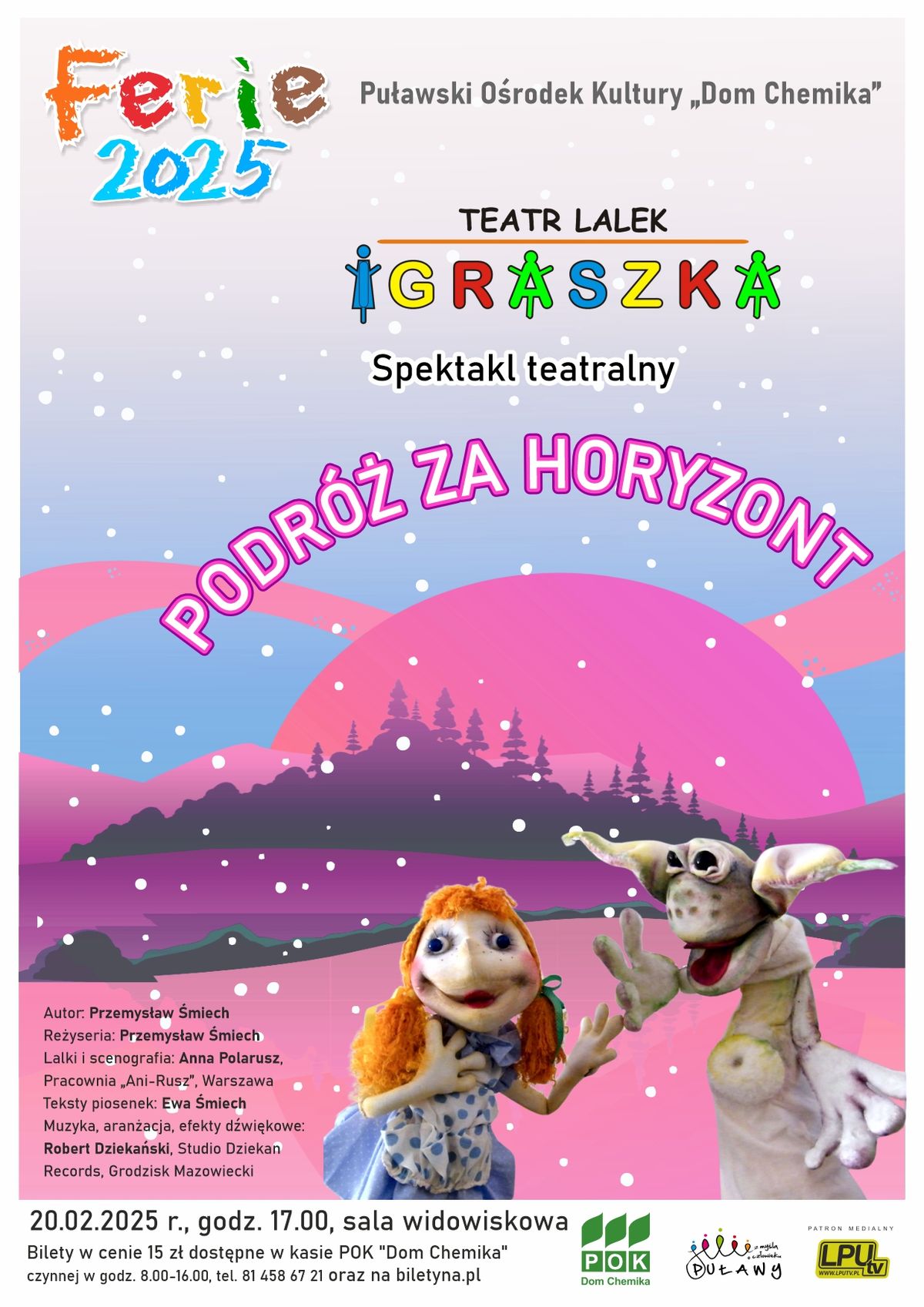 Spektakl dla dzieci \u201ePodr\u00f3\u017c za horyzont\u201d Teatr Igraszka