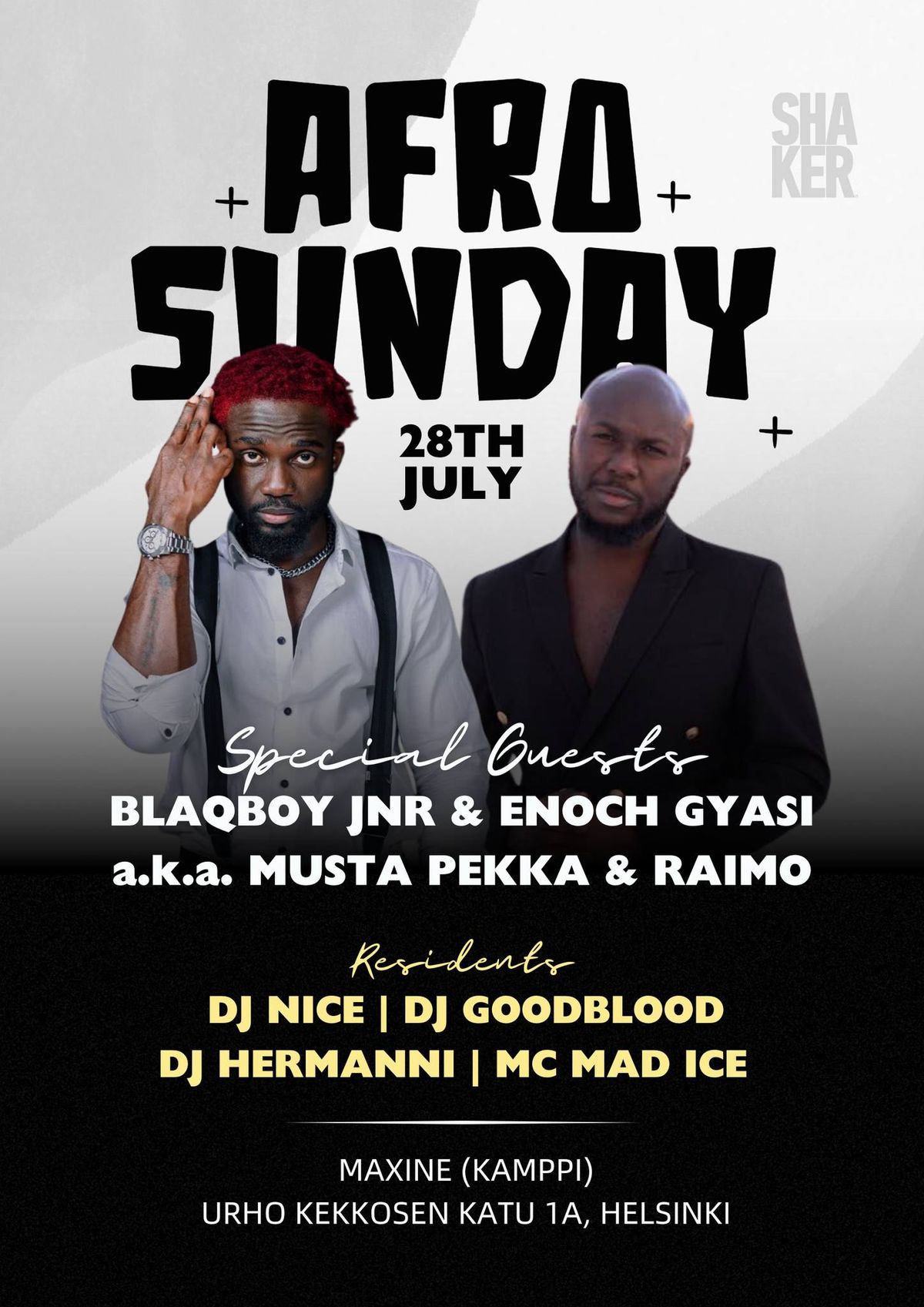 Afro Sunday 28.7. feat. BLAQBOY JNR & ENOCH GYASI