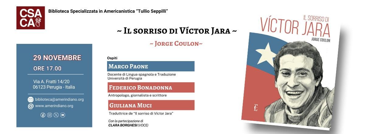 Presentazione Libro: "Il sorriso di Victor Jara"