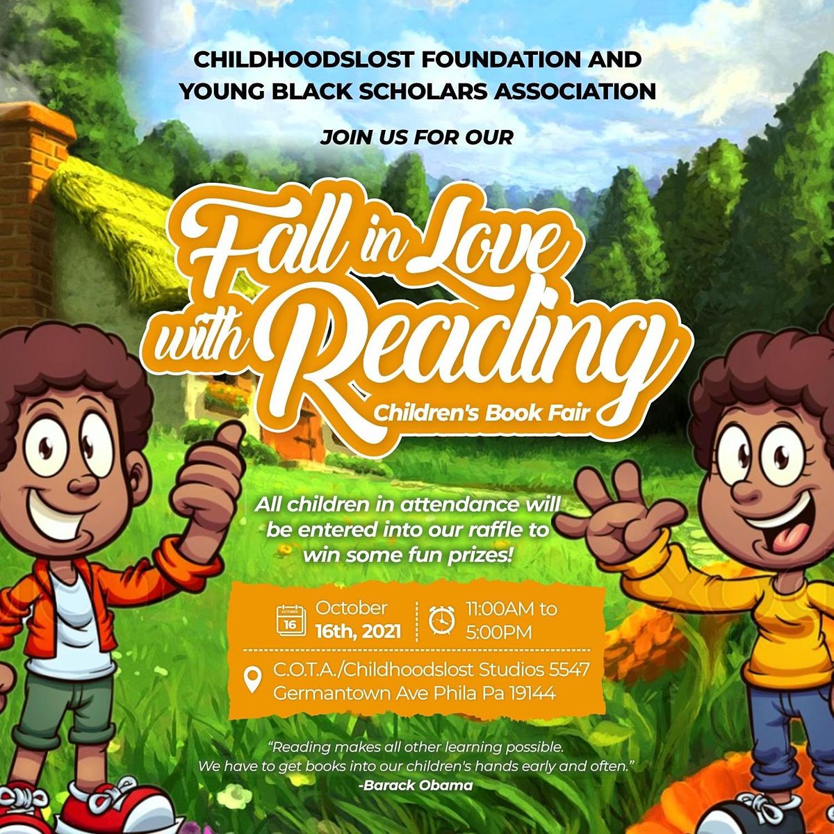 FALL IN  LOVE WITH READING CHILDREN'S BOOK FAIR