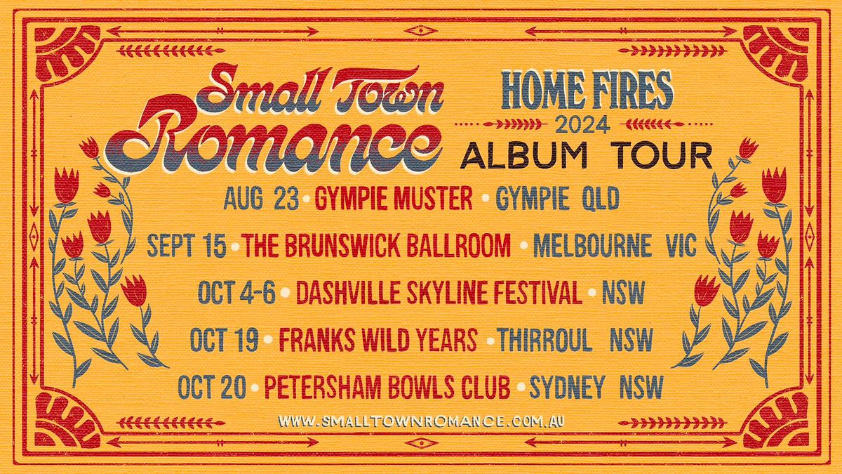 Small Town Romance \u2018Home Fires\u2019 album tour with Patrick Wilson at Petersham Bowling Club